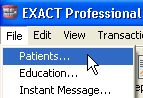 File > Patients
