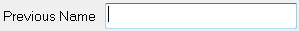 Previous Name field (with cursor)