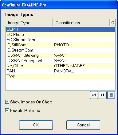 Configure EXAMINE-Pro screen
