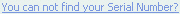 'Cannot find serial number' link (EO)