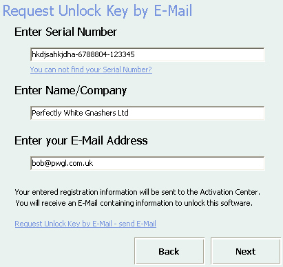 Email window (EXACT Orasphere)
