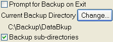 Prompt for Backup
