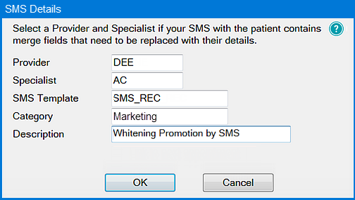 Document Details (SMS)
