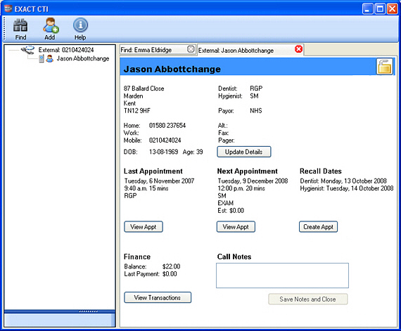CTI - Incoming call