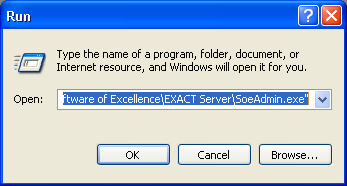 Run SoeAdmin