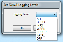EXACT Logging Levels