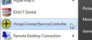 Hicaps start menu item