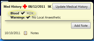 Infectious Alert tooltip