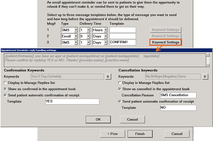 Configure Keywords