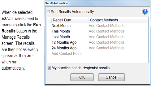 AutomatedRecalls-RunRecalls option