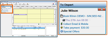 Departure Task List in context