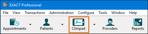 Clinipad on Workspace Bar