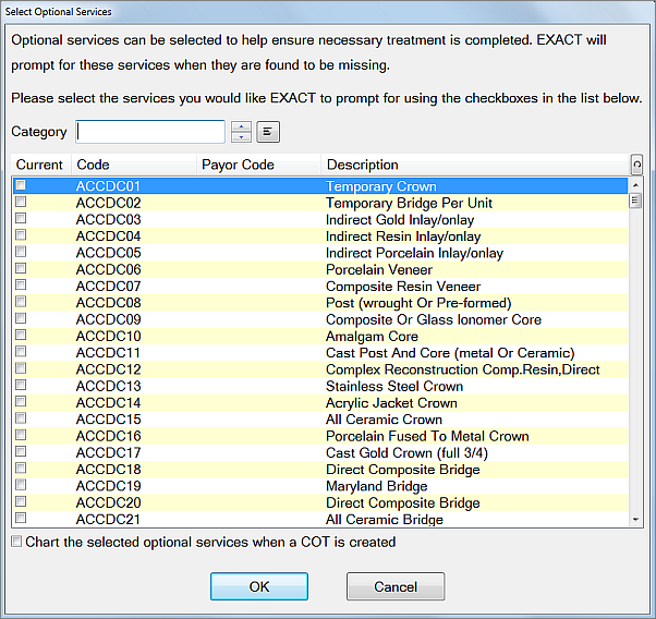 SelectOptionalServices