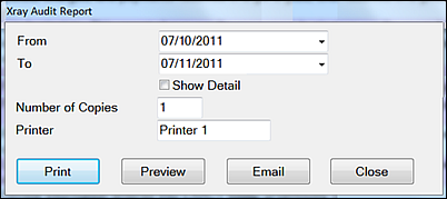 XrayAuditReport-parameters