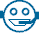 Receptionist-icon-simple-blu