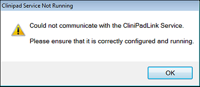 CouldNotCommunicate-ClinipadLink