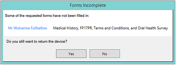 FormsIncomplete