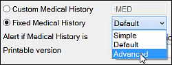 FixedMedHistory-Options