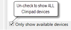 OnlyShowAvailabledevices
