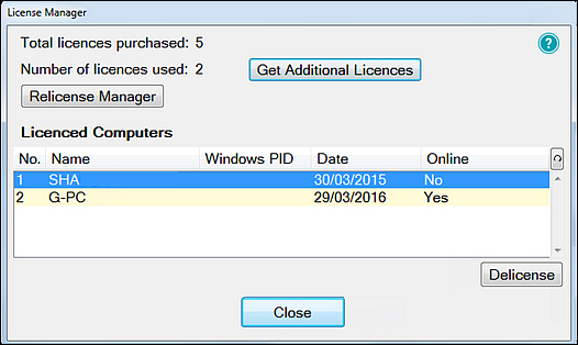 Licence Manager