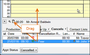 Drag-rebookCancelledAppt