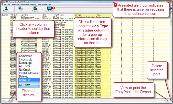 EasyPostJobsMonitor-MainScreen