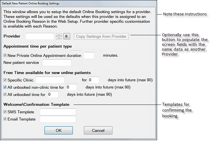 OLBConfigurationScreen-NewPatientTab-Provider setup