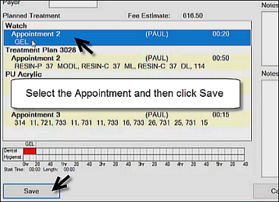 EditAppointment - Save