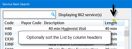 SortColumnHeaders