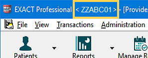 PracticeID - Window Header