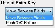 Enter key options